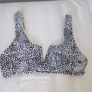 Dalmatian print bikini top